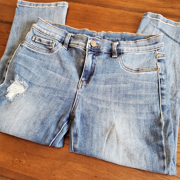 New York and Co SoHo cropped legging jeans - Picture 2 of 7